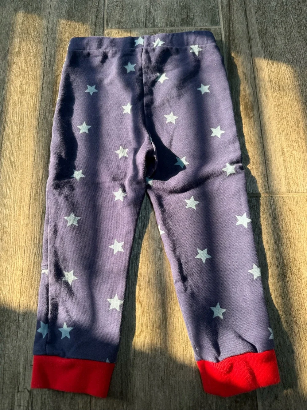 Baby Boden Toddler Star Print Navy Jogger Pants with Red Accents - 2-3T